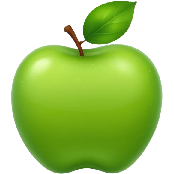 one green apple emoji