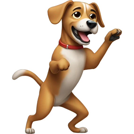 dog dancing emoji