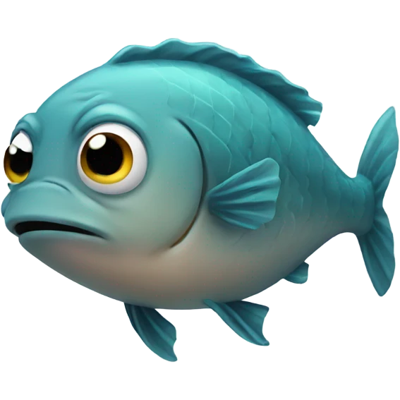 Sad fish emoji