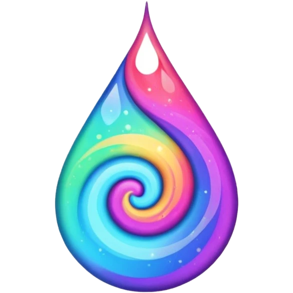 Nebulae tear drop emoji