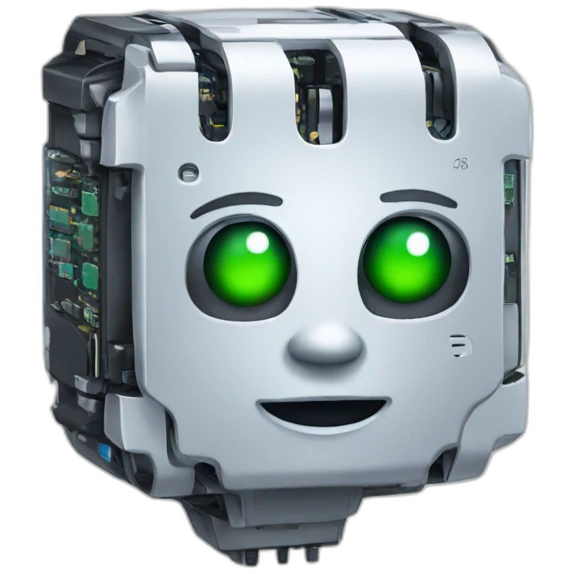 ai computer android person chip emoji