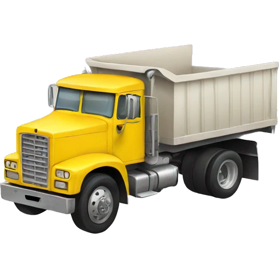 truck yellow emoji