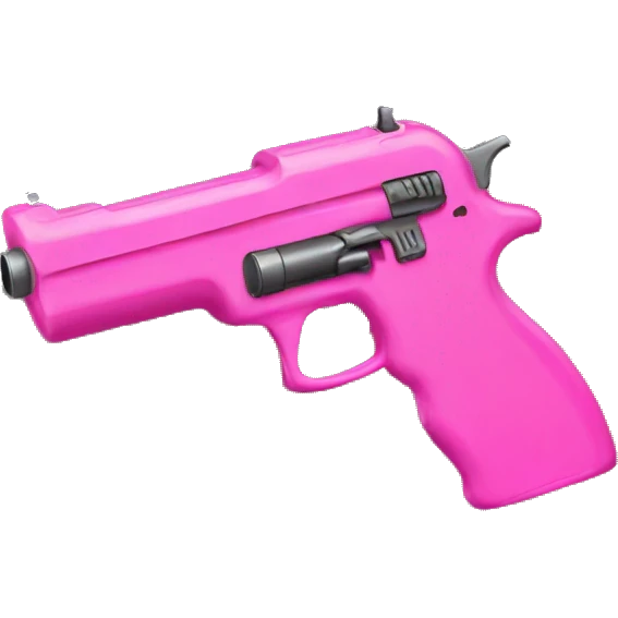 pink gun emoji