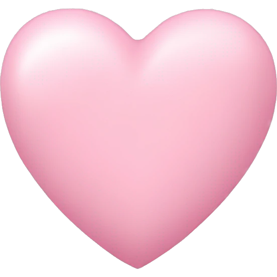 Light pink heart emoji