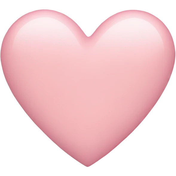 Pastel pink heart emoji