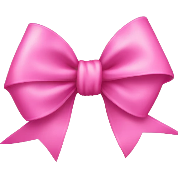 pink bow emoji