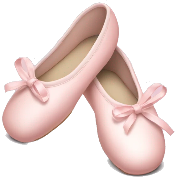 Pale pink ballet shoes emoji