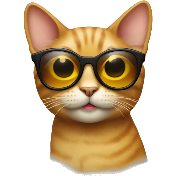 Cat with sunglassesy emoji