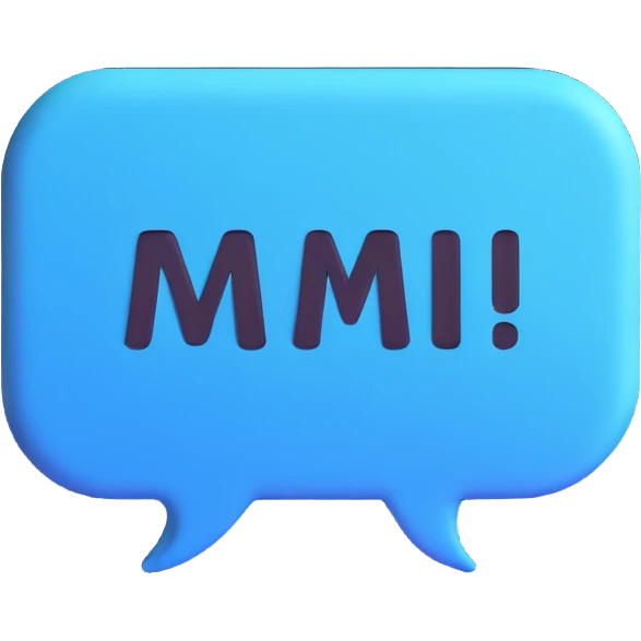 white 3d speech bubble emoji