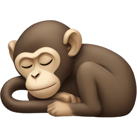monkey sleep emoji