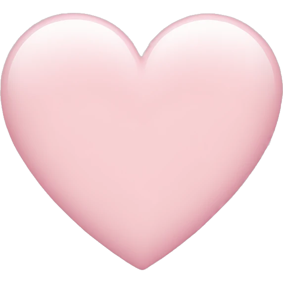 Light pink heart  emoji