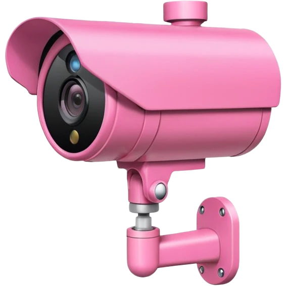 Security Camera pink  emoji
