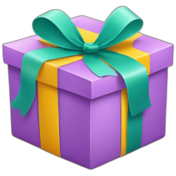 gift box with smile emoji