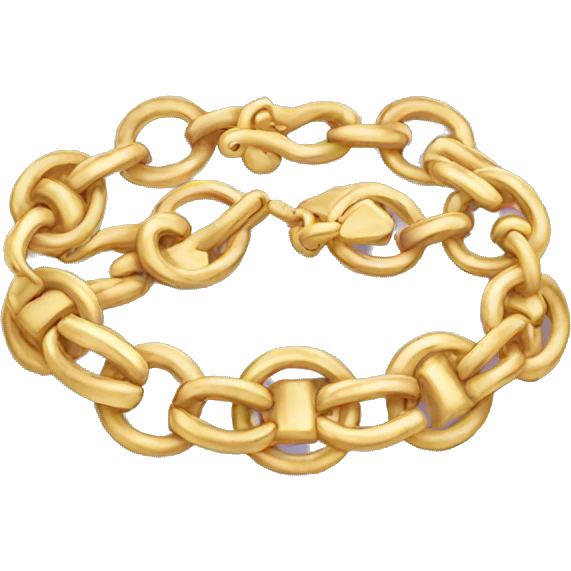 Cute gold bracelet  emoji