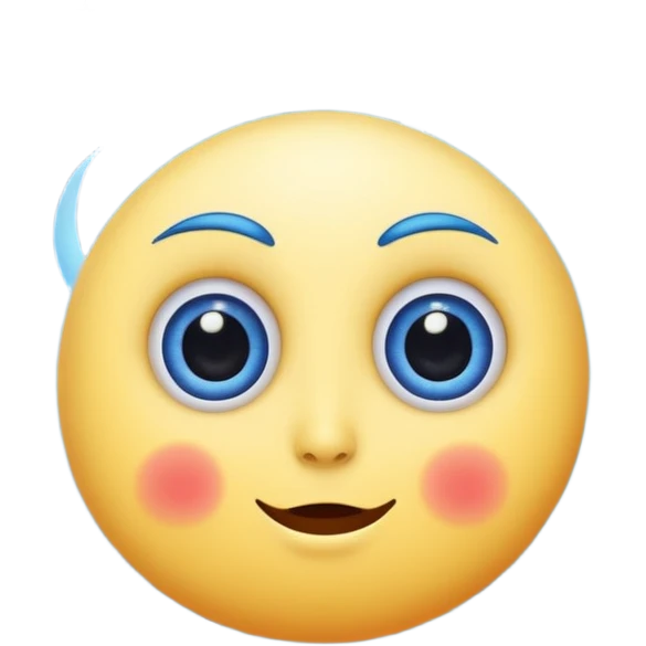 dizzy moon with spiral eyes and spinning stars emoji