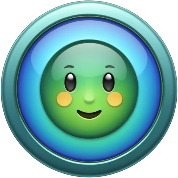Blue and green Badge that says RBT emoji