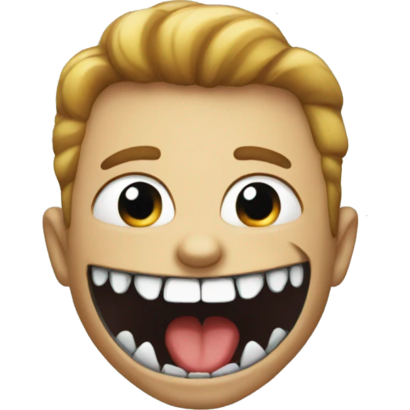 sharp teeth  emoji