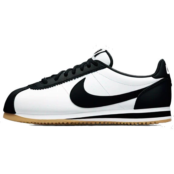 nike cortez black emoji
