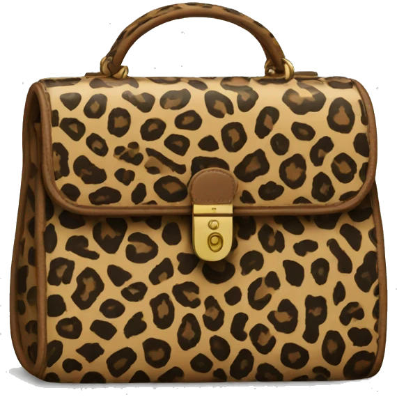 Leopard print bag emoji