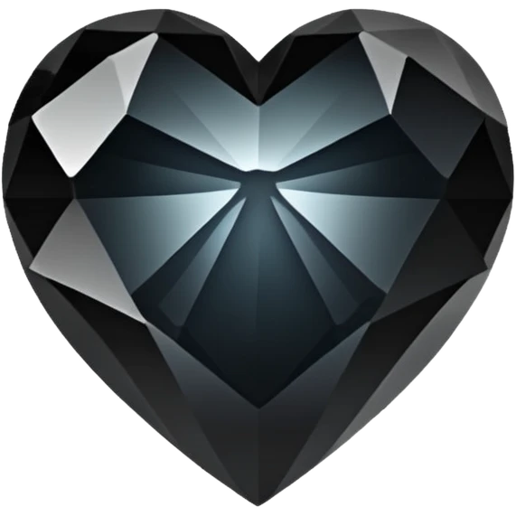 black crystal heart emoji