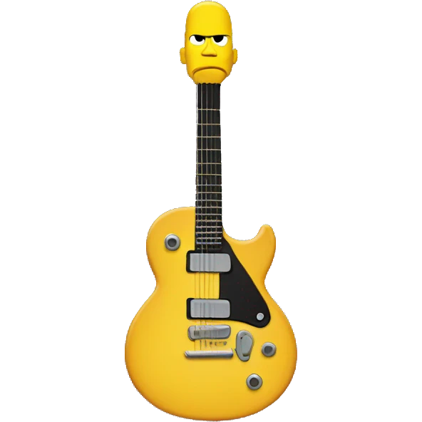 police Simpson guitar emoji