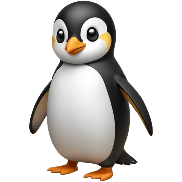 Penguin on the beach emoji