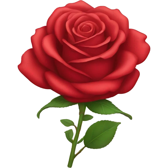 Red rose emoji
