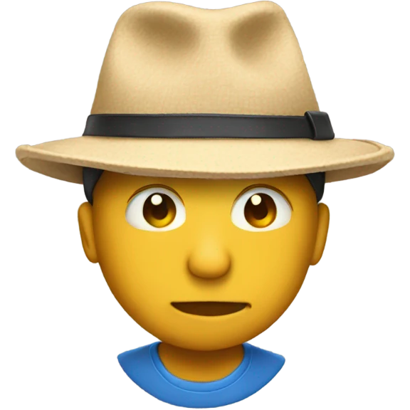Internet wearing a hat emoji