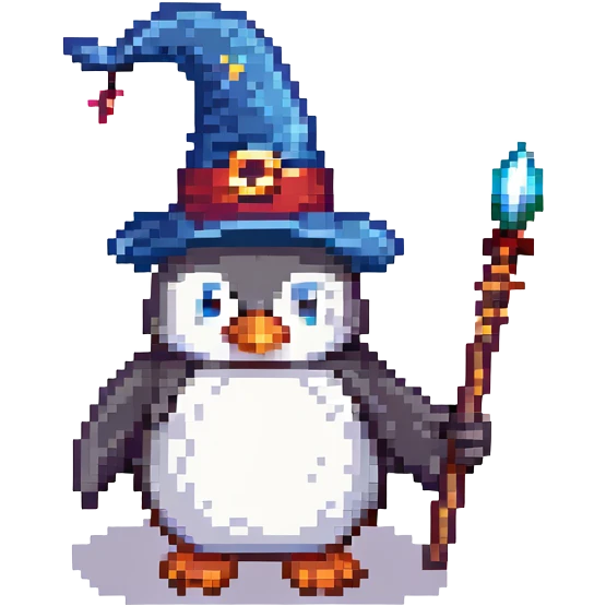 A wizard penguin emoji
