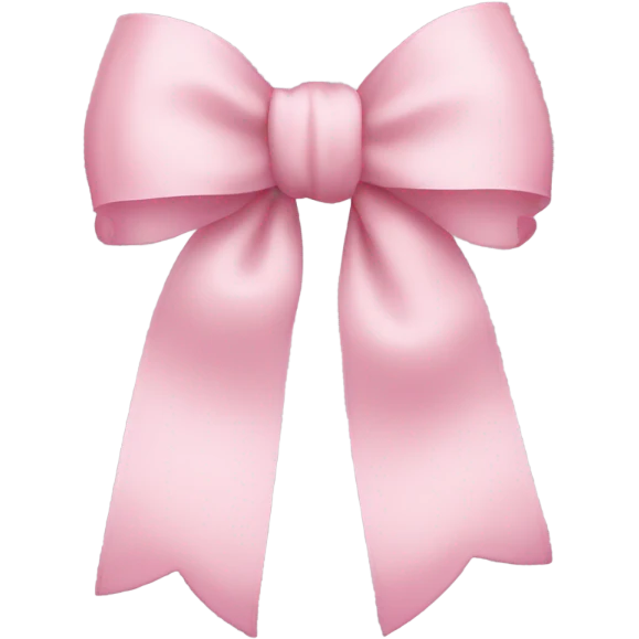 Light pink bow emoji