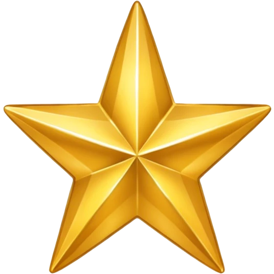 gold style icon of a star emoji
