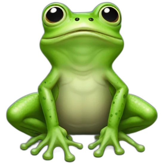 Alien frog emoji