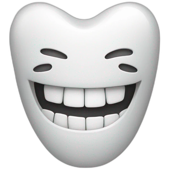dientes blanco con brillo emoji