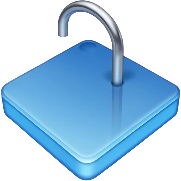 Ein korrekt hake in ein blaues vierek emoji