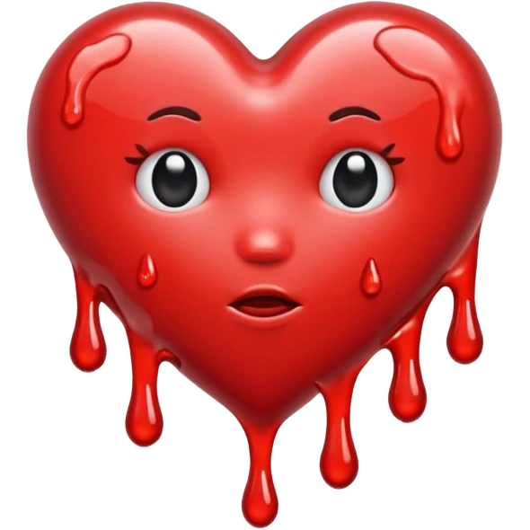 Melting heart  emoji