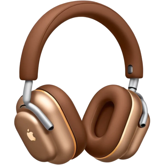 Airpods max brown color emoji