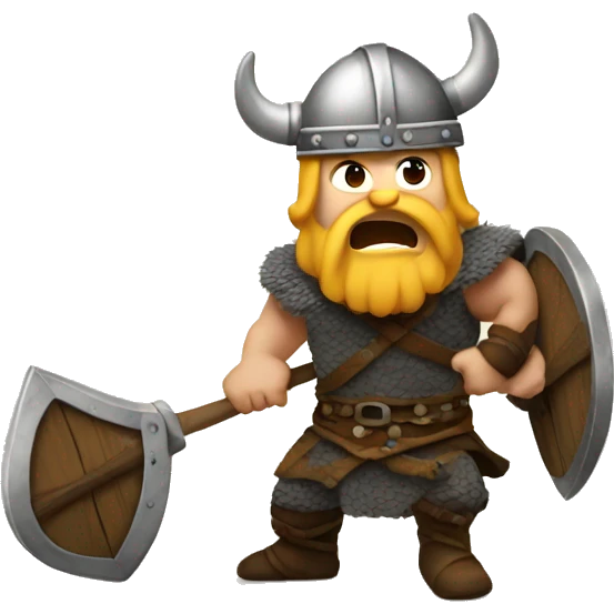 Viking fighting  emoji