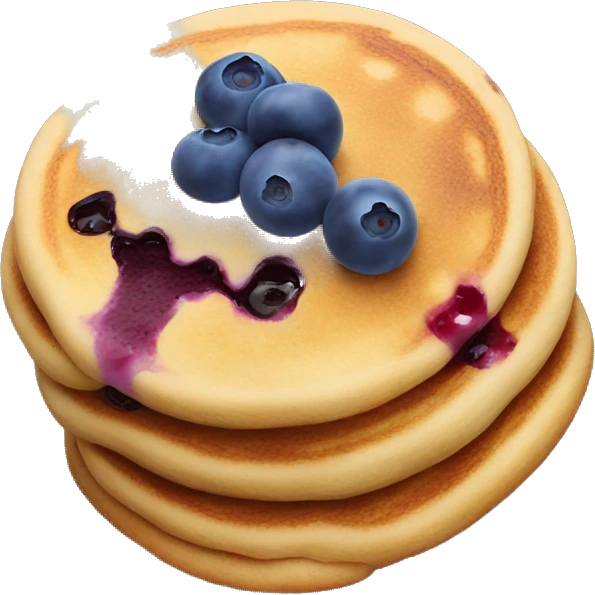 Blueberry pancakes  emoji