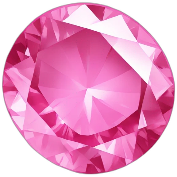 Pink diamond emoji