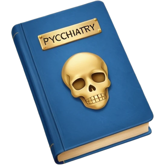 Psychiatry journal book emoji