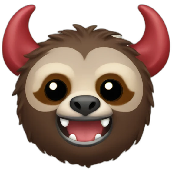 Devil sloth emoji