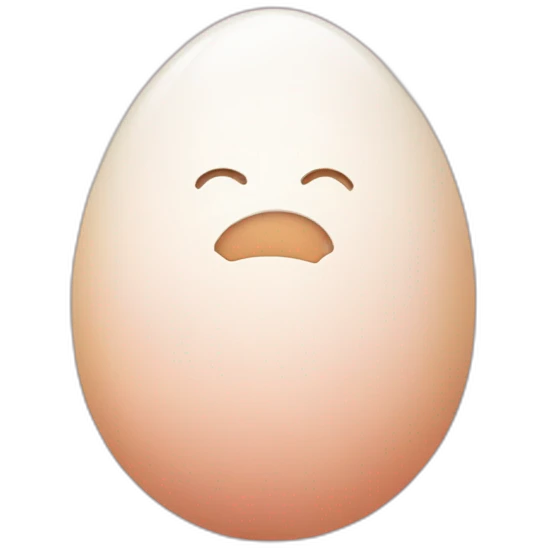 blushed egg in twemoji style emoji