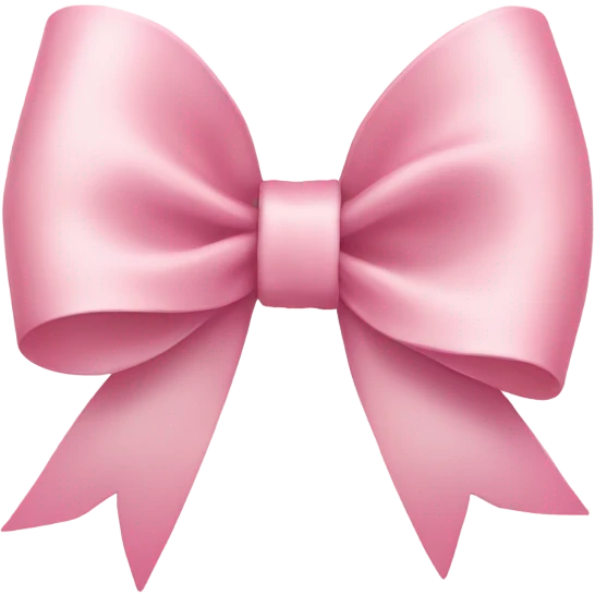 light pink ribbon bow emoji