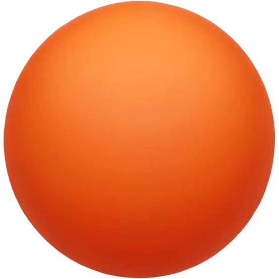 coral color sphere, only sphere. emoji