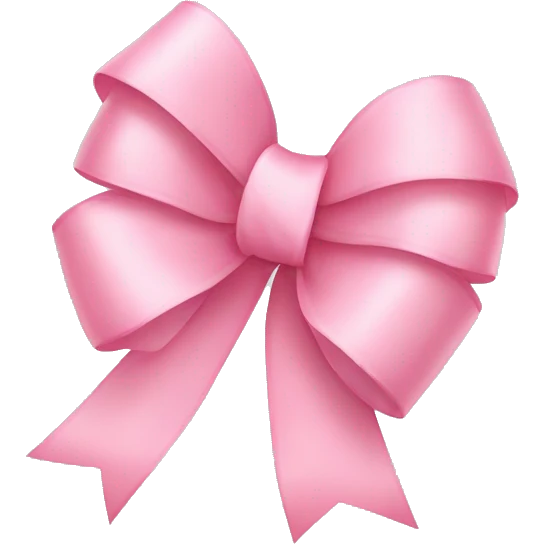 light pink ribbon bow emoji | AI Emoji Generator