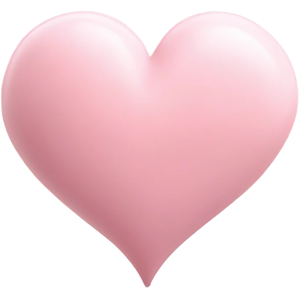 Pastel pink heart  emoji