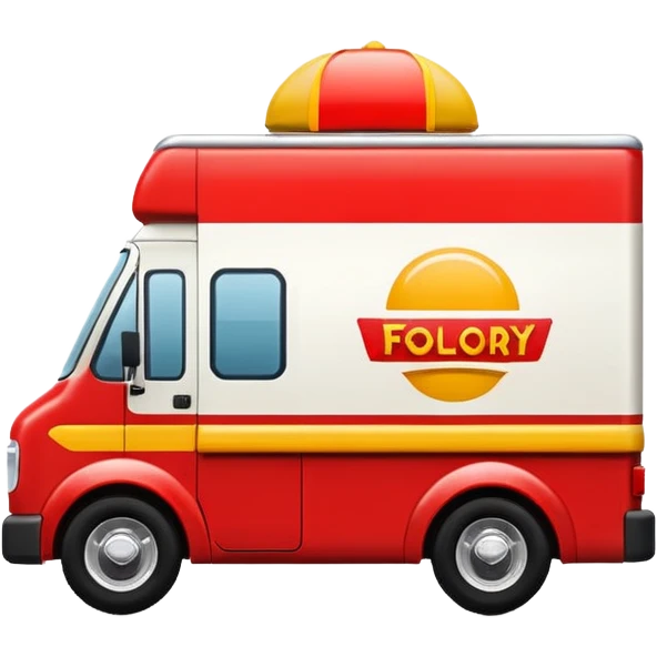 fast food delivery truck logo emoji