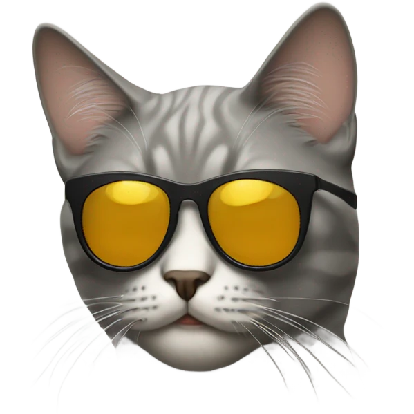 Cat with sunglasses emoji