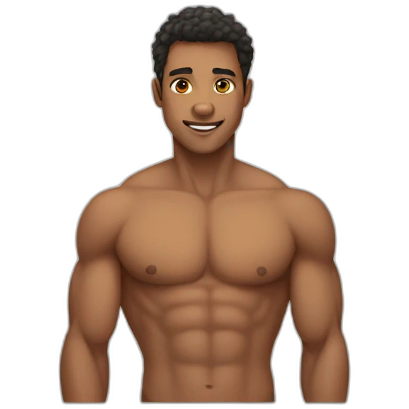 shirtless kuy emoji