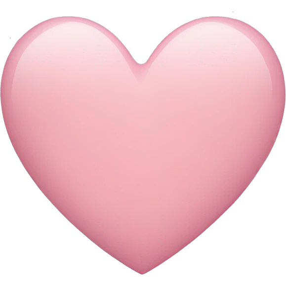 Light pink heart emoji